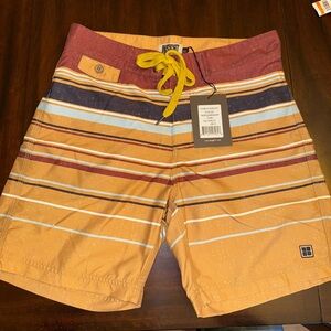 Insight Camel and Yellow Boardshorts